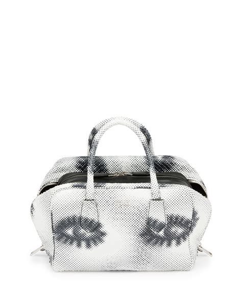 prada messenger bag white